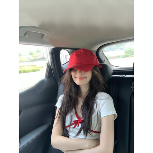 大码胖mm韩系纯欲bm风V领正肩短袖t恤女夏季辣妹修身别致绝美上衣 - 封面