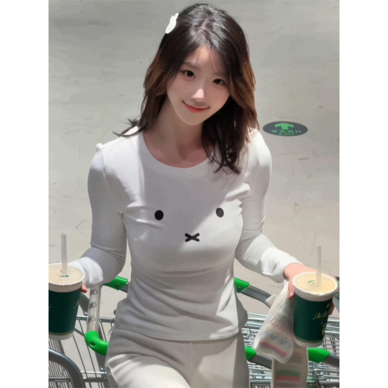 大码胖mm甜辣妹圆领正肩德绒长袖t恤女秋冬修身收腰内搭打底上衣,女装/女士精品,大码内搭,淘宝优惠券,粉丝福利购,淘宝优惠卷