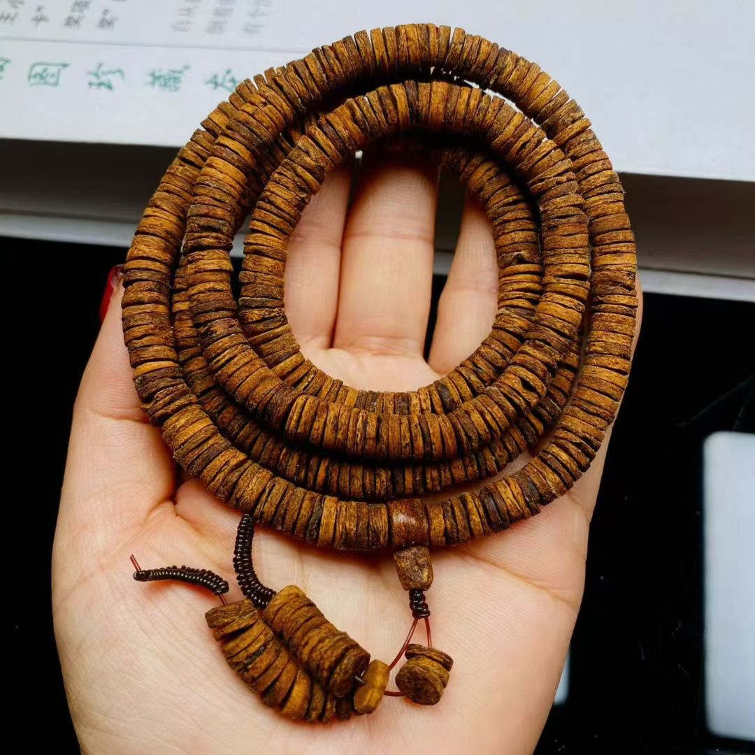 精选特级越南富森红土留疤随型手串多圈野生之王九九沉水老料