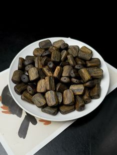 天然沉香手串散珠不规则随行牌子珠手串木质单珠吊坠diy配饰