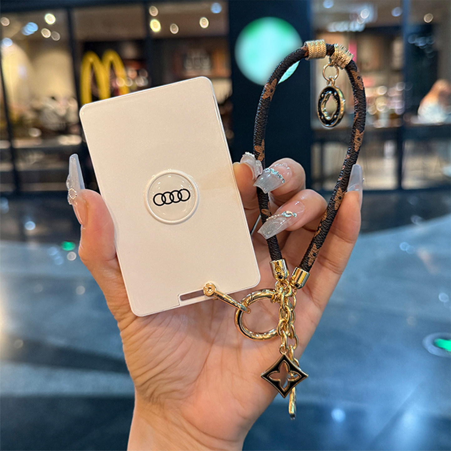 适用奥迪卡片钥匙套E5Sportback卡包NFC感应卡片钥匙包全包保护套