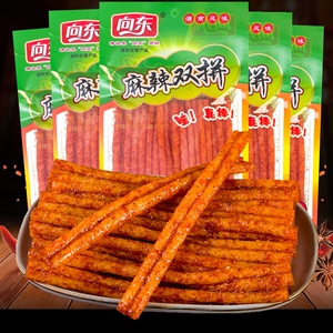 向东麻辣双拼辣条90怀旧回忆零食大包装胞麻辣儿时素肉休闲食品