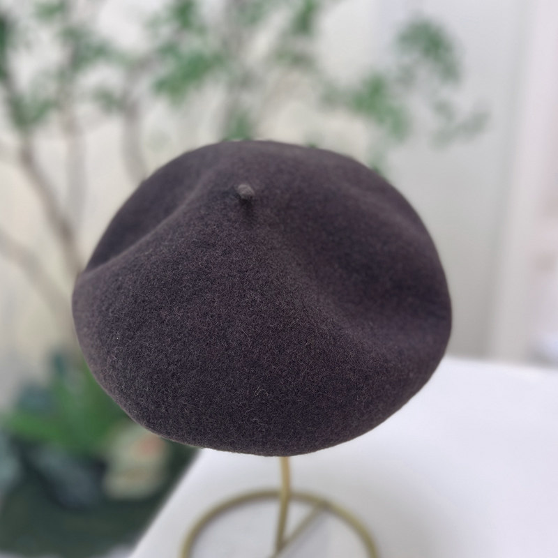 【十二月宫】星座系列-澳洲羊毛纯色贝雷帽