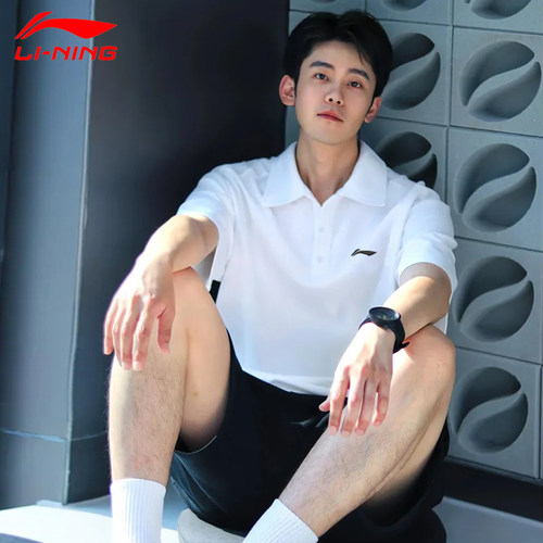 李宁运动POLO衫男短袖
