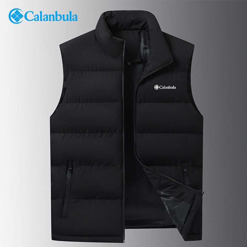 Calanbula大码羽绒棉马甲外套男