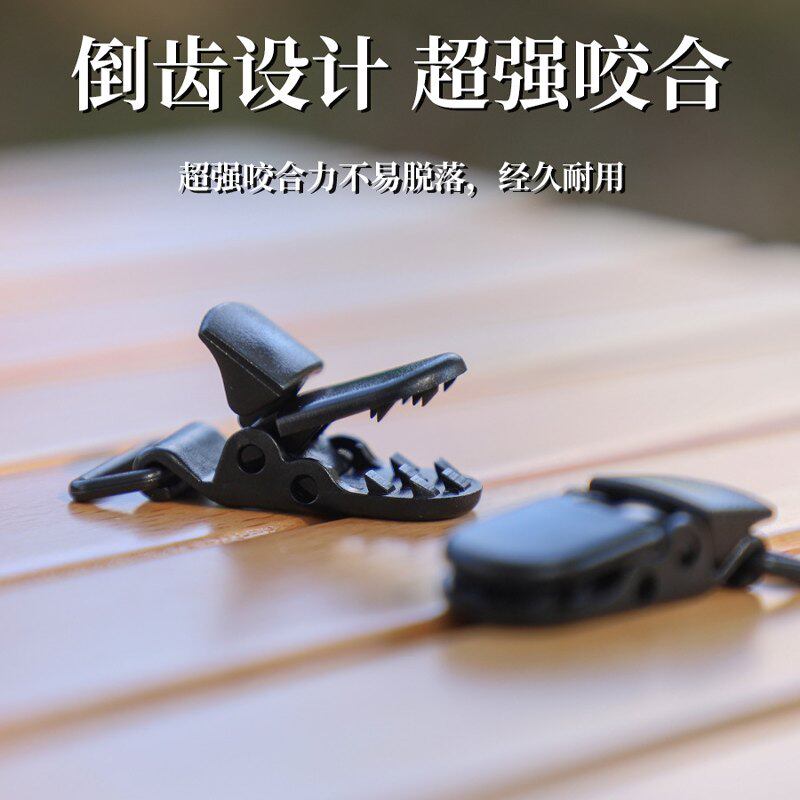户外塑胶夹子塑胶鸭嘴夹鳄鱼夹夹扣穿织带裤夹口水巾夹鸭嘴夹子