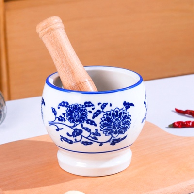 大号650ml家用陶瓷捣蒜器蒜臼子蒜泥研磨器厨房多功能压蒜捣碎罐