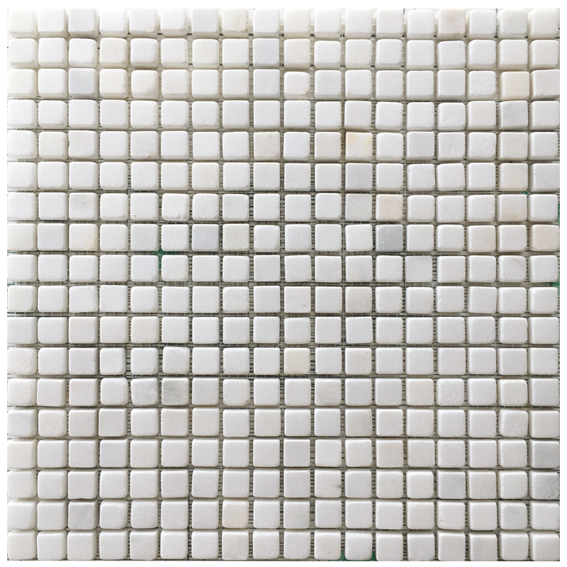 仿古石材马赛克墙贴天然大理石东方白复古阳台浴室弧形吧台卫生间