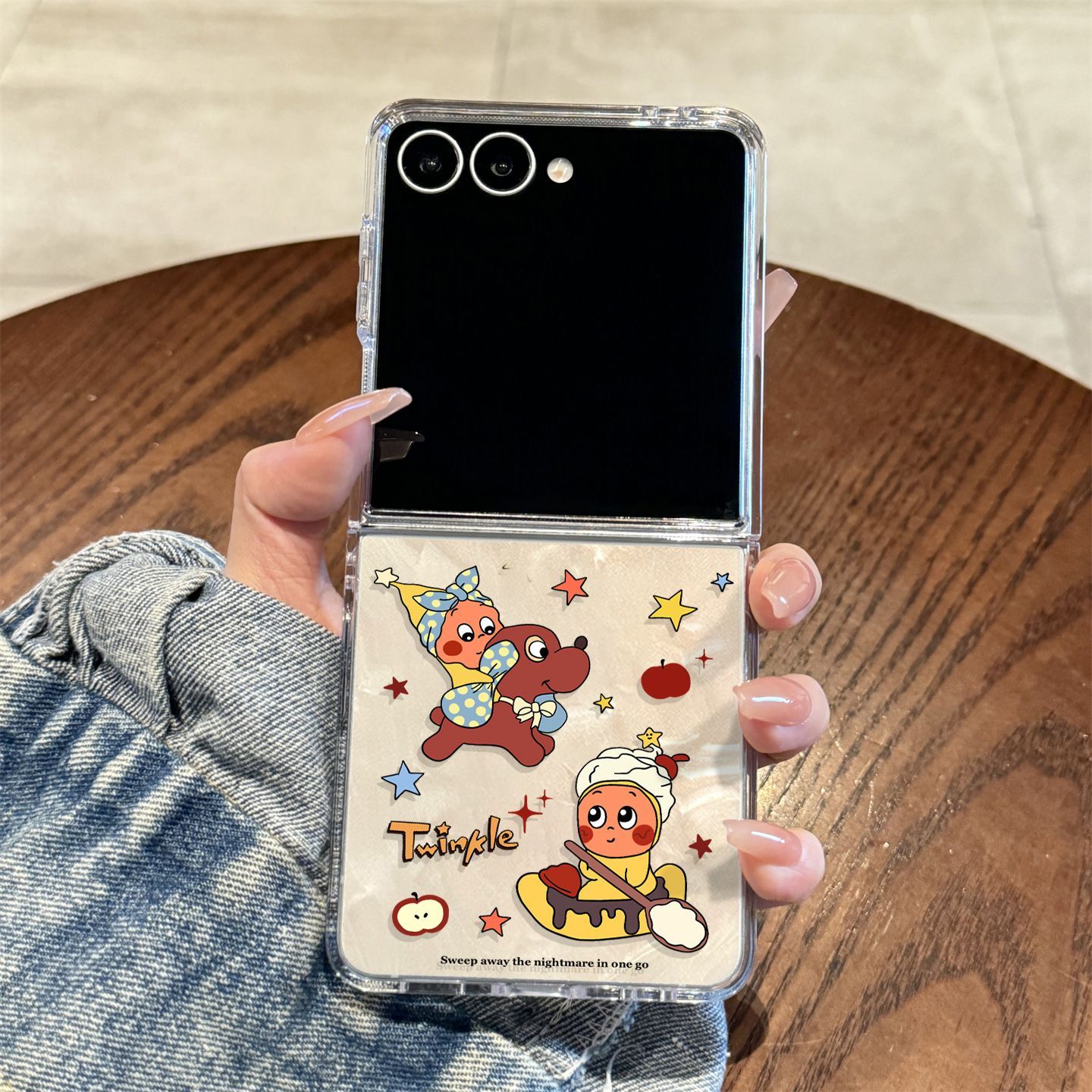 适用三星zflip7手机壳新款划船星星人zflip6折叠galaxy男女款小众