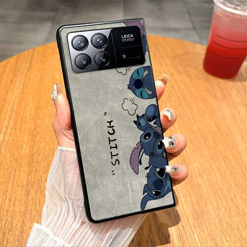 气愤史迪仔适用小米fold3手机壳fold2小米MIXfold4折叠壳简约爆款