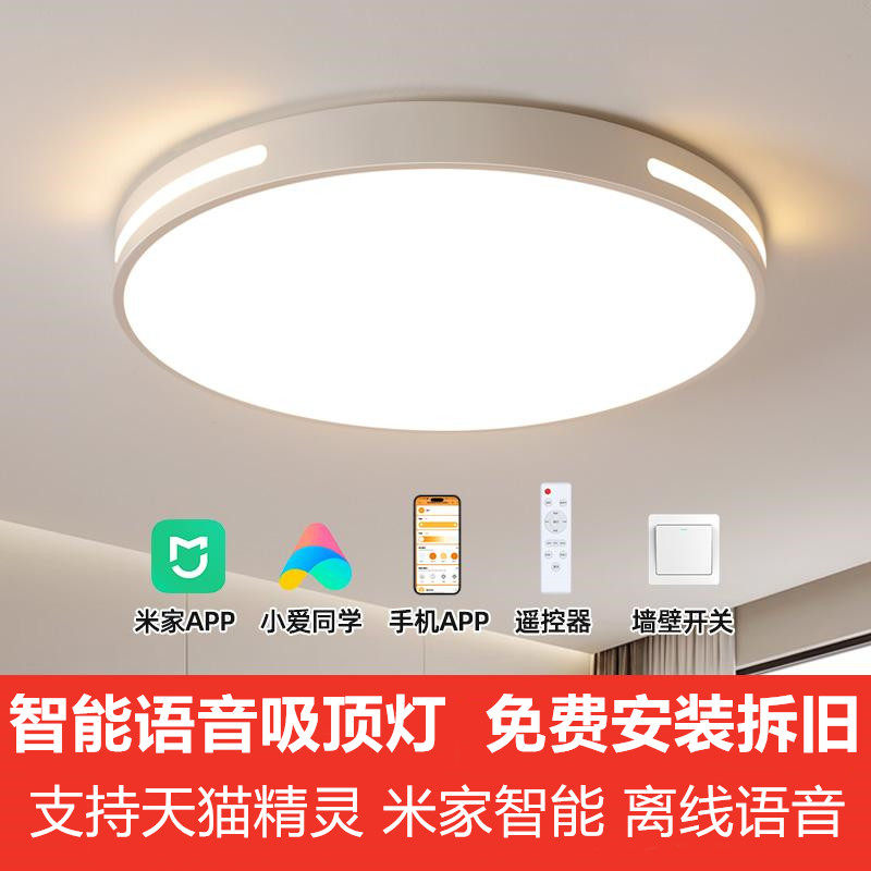 包安装拆旧智能语音LED吸顶灯图片