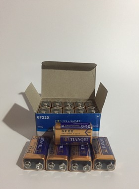 正品天球9v电池6F22X麦克风无线话筒万用表遥控器用 1节