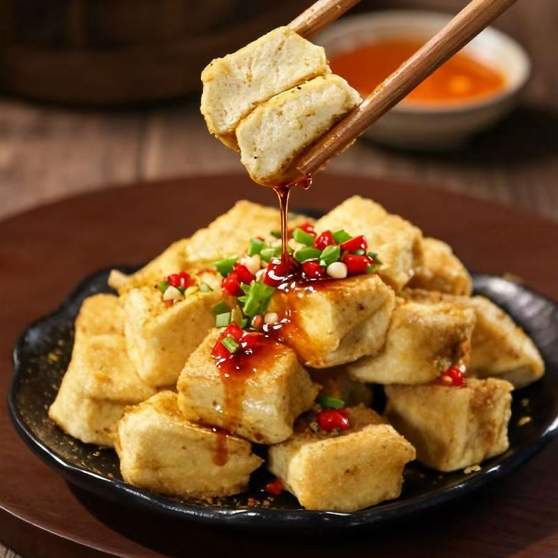 锦磨坊包浆豆腐烧烤油炸送蘸水