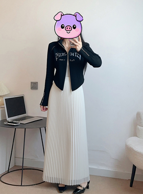 短外套2025新款女士春秋季黑色小个子高级感超巨好的早秋开衫上衣