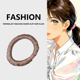 韩版 高级感纯色缎面褶皱小肠发圈气质高弹力马尾发绳简约头绳皮筋