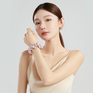 真丝大肠发圈女2026新款 扎头丸子头头绳 端高级感头花韩系洋气时尚