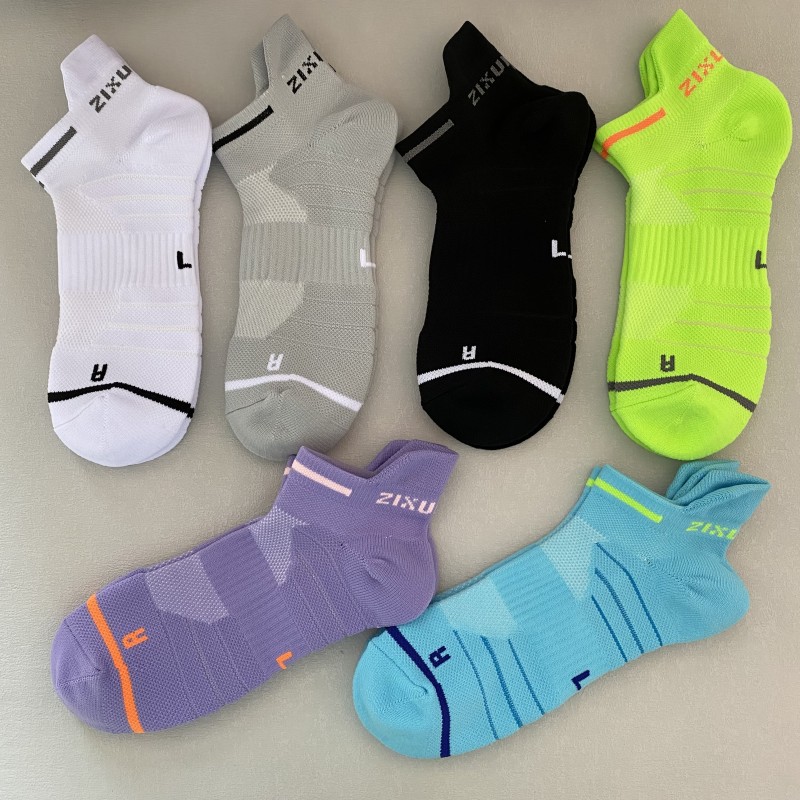 专业跑步袜毛巾底运动袜