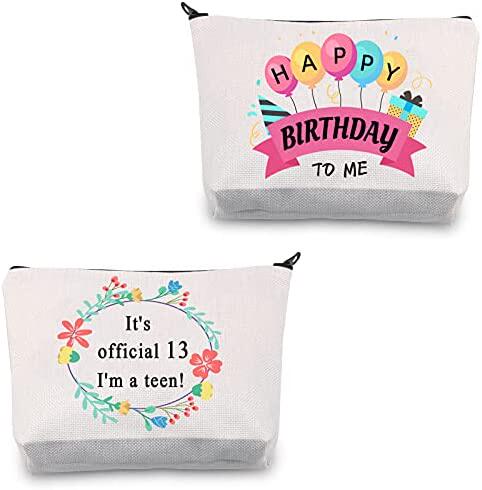 13th birthday gifts 13th birthday bag makeup pouch 13 year 