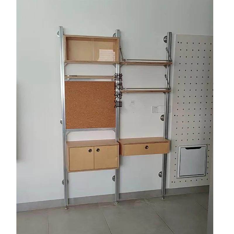 中古壁挂收纳柜展示柜墙面一字隔板置物架家用陈列架书报架装饰架