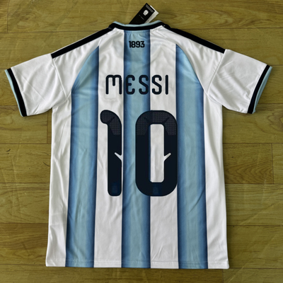 2026阿根廷主场球衣长袖球员版梅西恩佐阿尔瓦雷斯儿童足球服定制