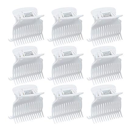 AUEAR  12 Pack Hot Roller Clips Plastic Hair Curler Claw Cli