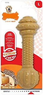 Dog Toys Power Pack Chew Barbell Nylabone Large