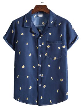 2021 summer new fashion short-sleeved short-sleeved shirt