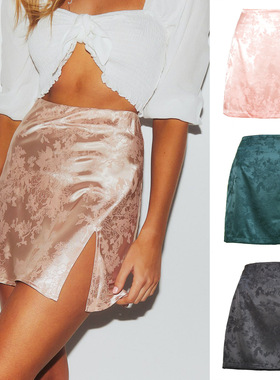 Spring breakout skirt sexy high-waisted zipper skirt性感短裙