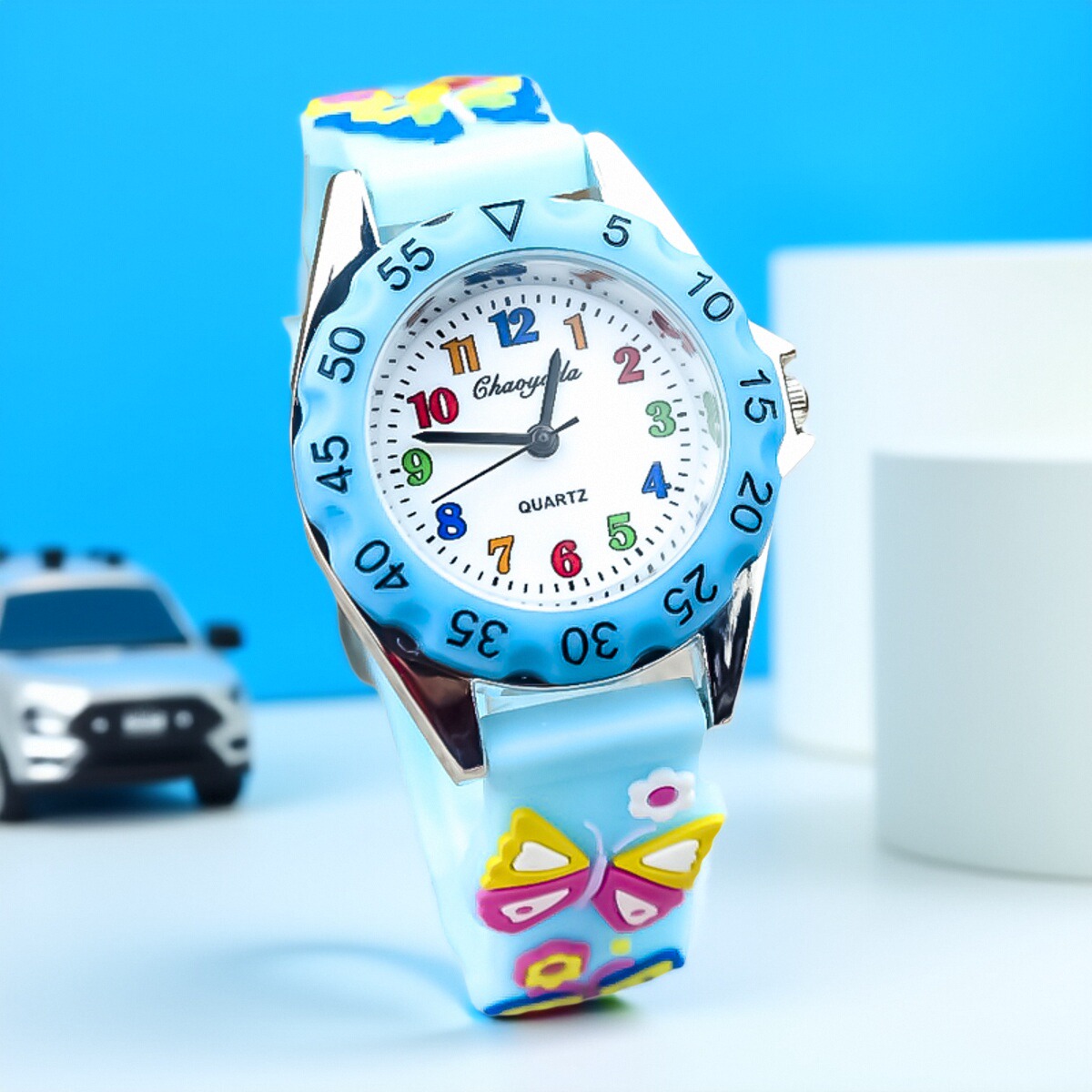 韩版可爱风卡通幼儿园礼物石英表