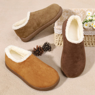 小土豆雪地靴冬加绒保暖百搭套脚一脚蹬棉鞋 勃肯鞋 新款 2025冬季