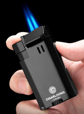 茄龙雪茄防风直冲多功能创意便携点烟器礼盒包装CLB-23打火机直销