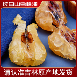 正宗长白山雪蛤油林蛙油蛤蟆油联体油足干产地直发假一赔十50g
