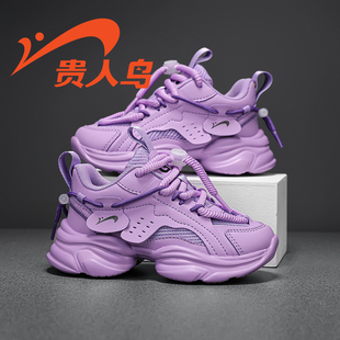 贵人鸟童鞋官方旗舰店女童鞋新款2026爆款时尚气质运动鞋品牌正品