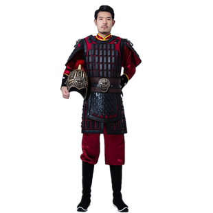 阿幸影视古装男将军盔甲士兵铠甲战袍元帅剧组服装道具士兵演出服