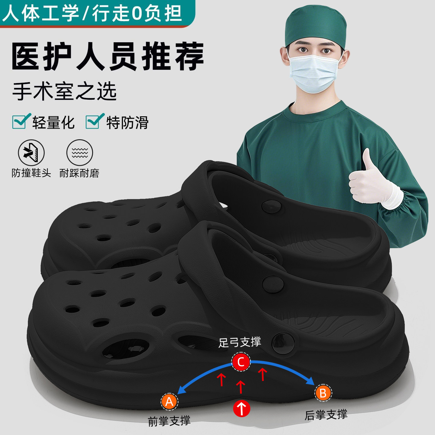 洞洞鞋男款夏季外穿2026新款男士厚底eva防滑防臭男生夏天凉拖鞋