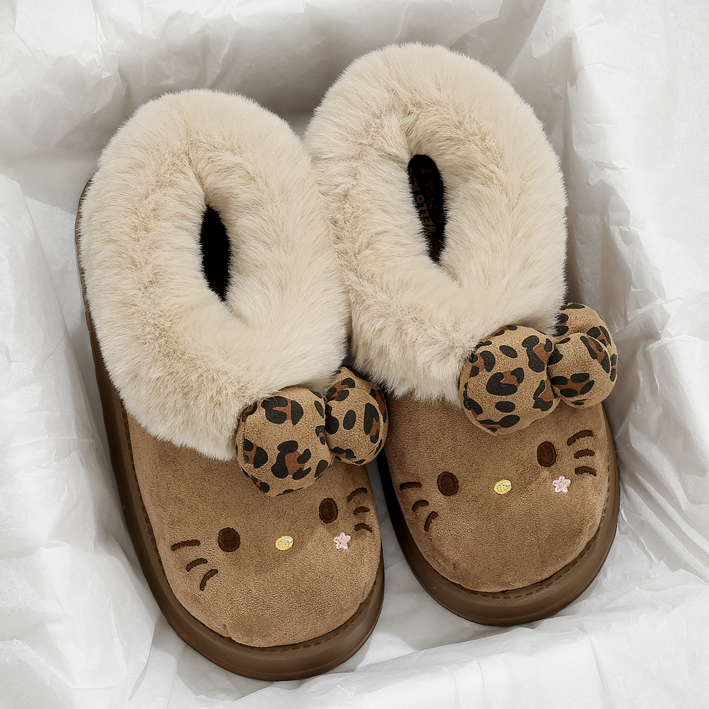 kt猫高帮棉拖鞋女款2025新款