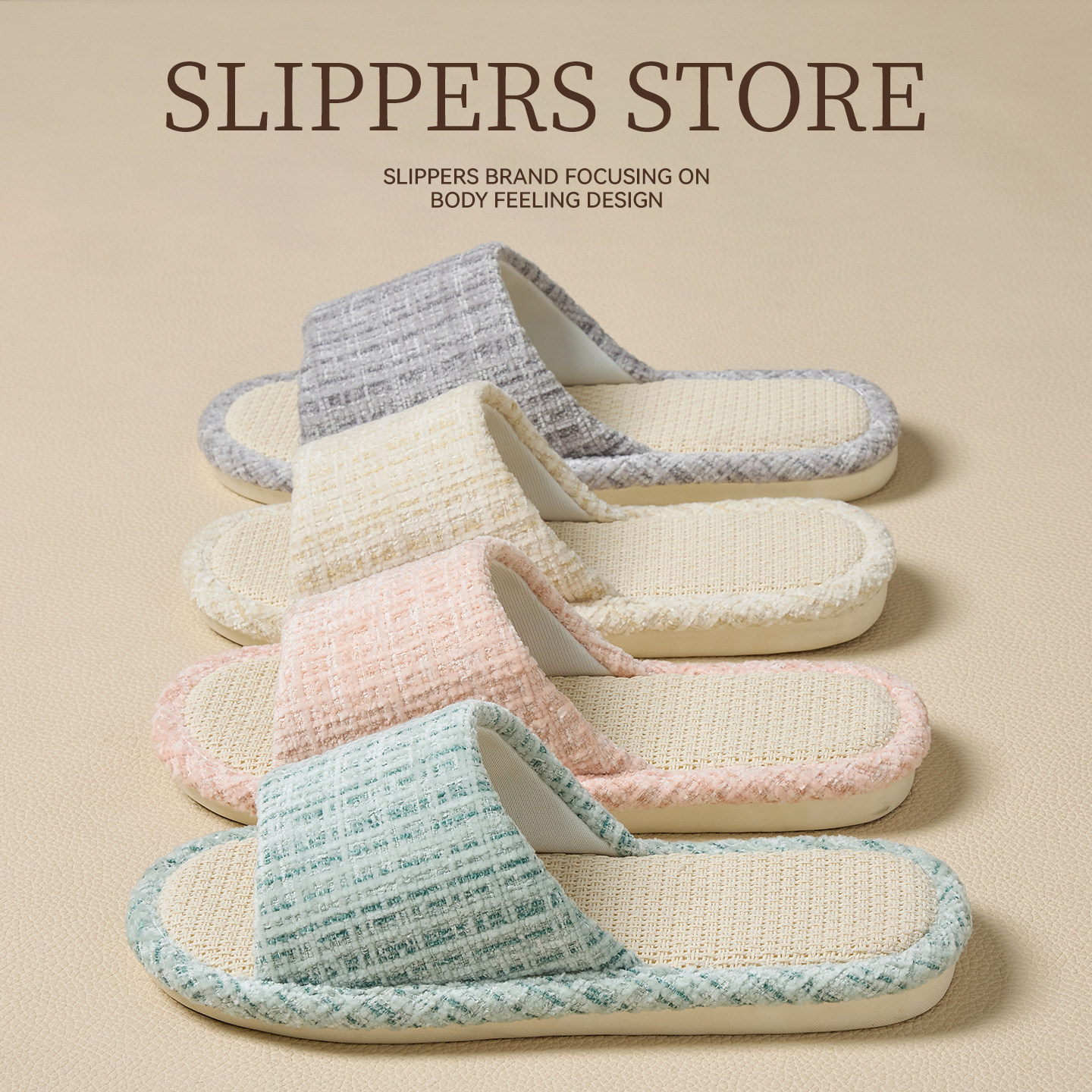 亚麻拖鞋女款2026新款夏季透气吸汗室内家居防滑静音棉麻拖鞋男士