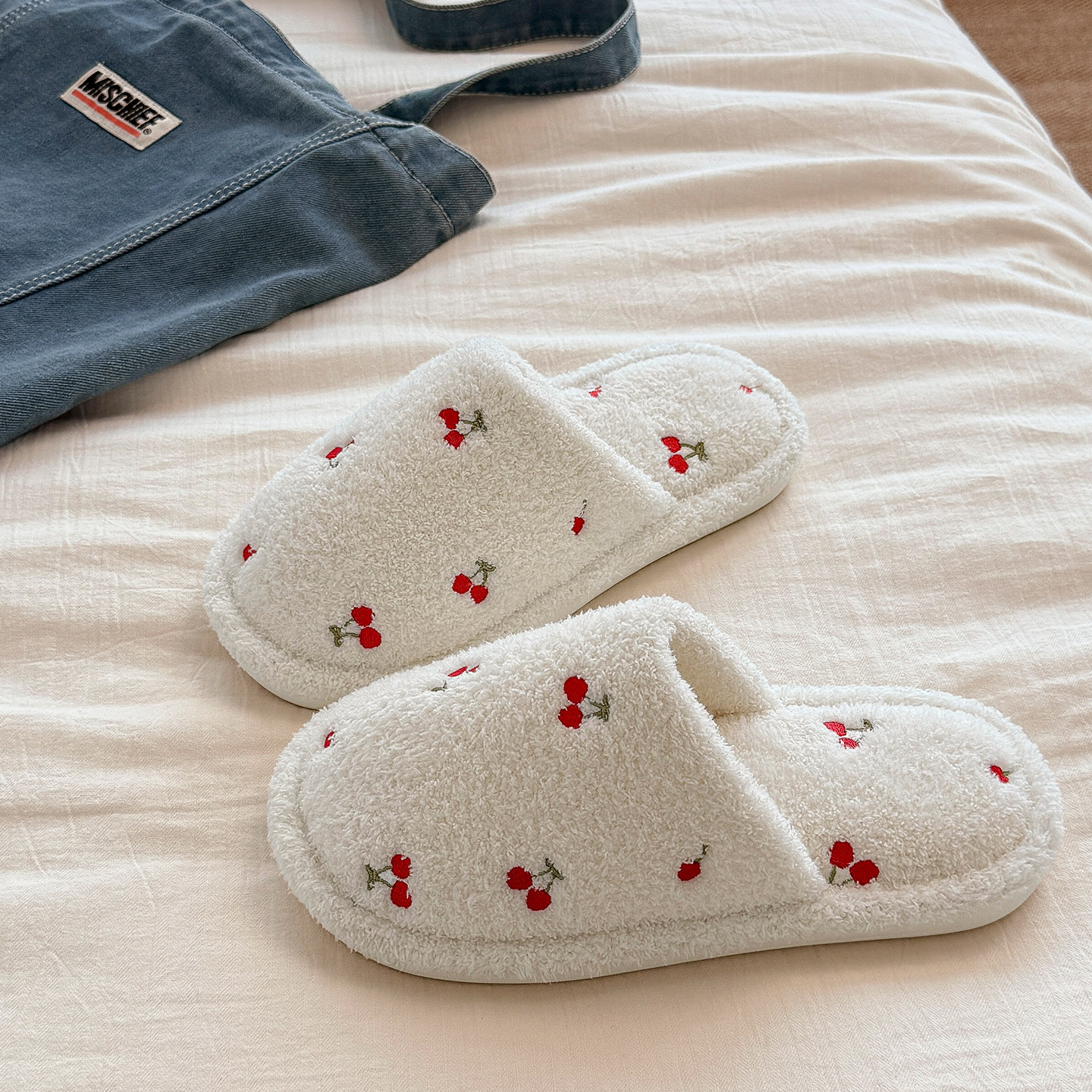 静音棉拖鞋女款秋冬季2026新款室内家居可爱保暖包头毛毛拖鞋女款