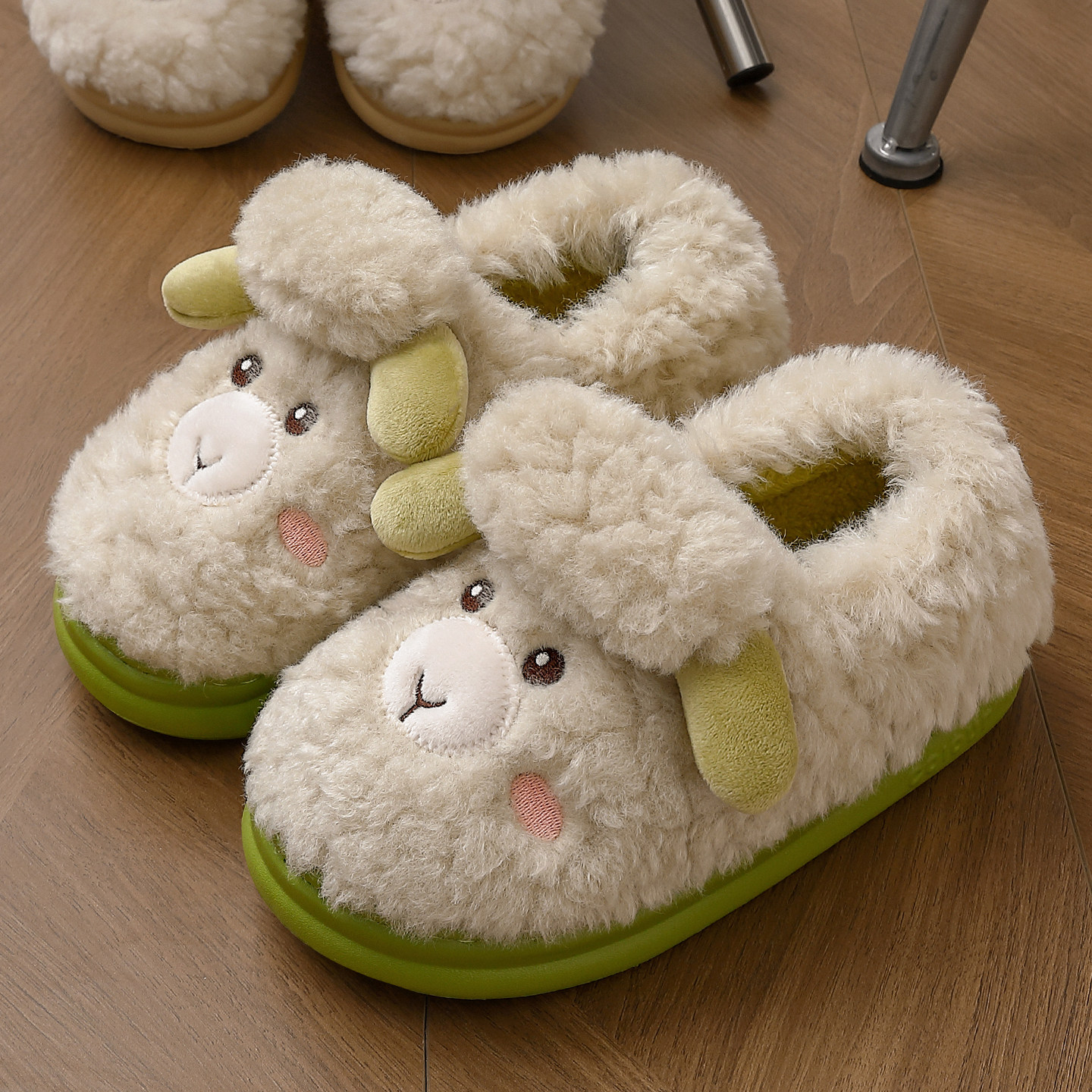 棉拖鞋女士冬季2025新款包跟厚底室内家居可爱毛毛加绒保暖棉鞋女,居家布艺,居家棉拖/棉鞋,淘宝优惠券,粉丝福利购,淘宝优惠卷