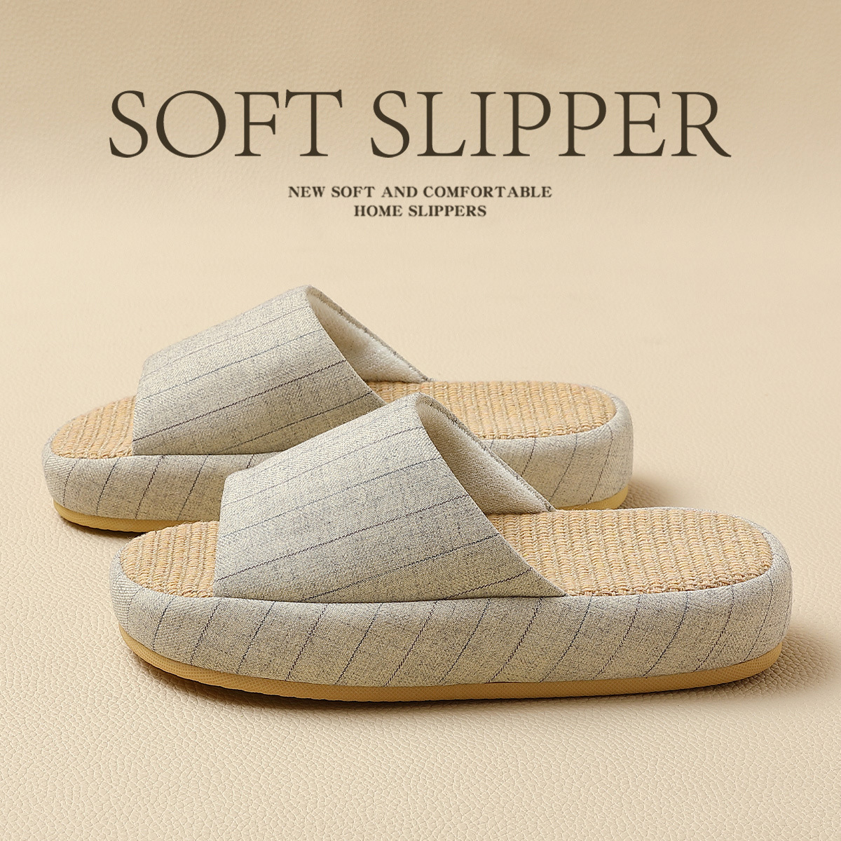 亚麻拖鞋女款夏季2025年新款室内家居防滑透气日式静音棉麻拖鞋女