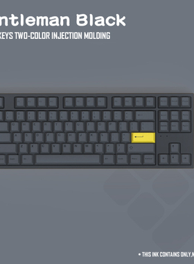 无铭诚品 SA绅士黑Gentleman153键机械键盘键帽PBT热升华全套包邮