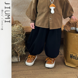 新款 男女宝宝宽松弹力束脚裤 洋气灯笼裤 休闲裤 潮 男童韩版 儿童冬季