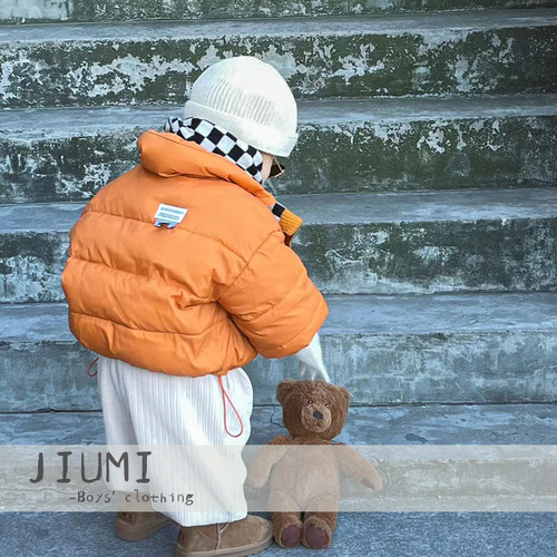 JIUMI男童宽松优质白鸭绒羽绒服
