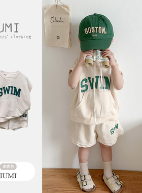 男童夏季套装新款男宝宝纯棉童装儿童运动夏装小男孩短袖短裤衣服