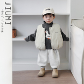 宝宝洋气高领毛衣儿童休闲加厚卫裤 男女童韩版 保暖背心套装 三件套