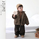 加厚保暖棉袄宝宝韩版 儿童冬季 新款 连帽夹棉棉服男童洋气百搭上衣