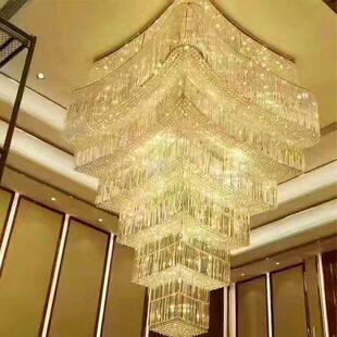 棒售楼部大堂吊灯宴会厅吊灯管艺术灯具梅花定制酒店沙盘水晶