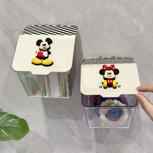 厨房置物架带盖收纳盒筐蔬菜可爱卡通墙上收纳神器省空间多功能