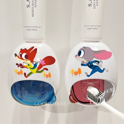 牙膏挤压器儿童可爱动物城卫生间