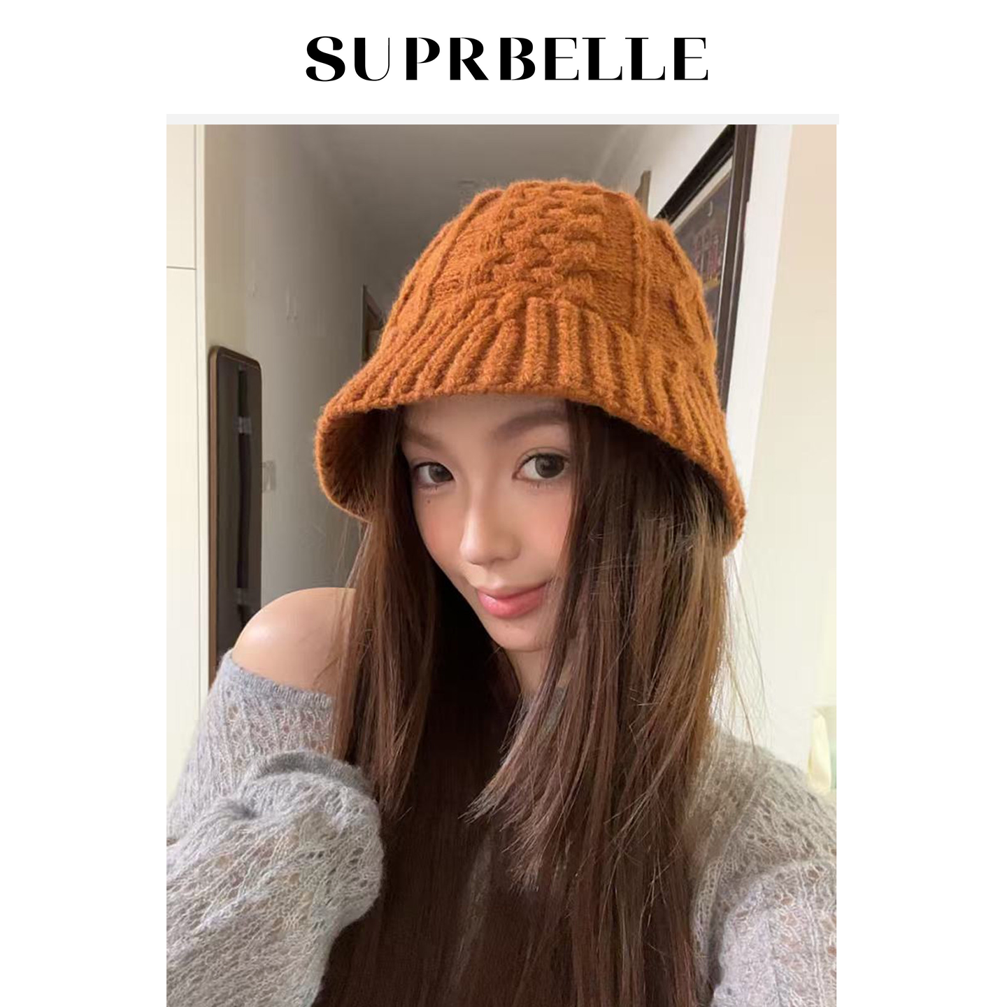 韩系麻花针织渔夫帽子女秋冬季氛围感软糯保暖毛线帽防风护耳盆帽